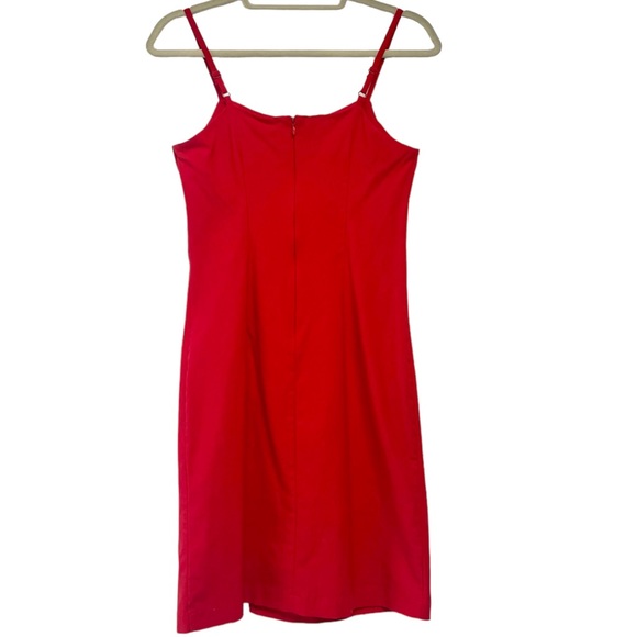 Forever 21 Red (Adjustable) Spaghetti Strap Short Dress Sz L - Picture 3 of 6